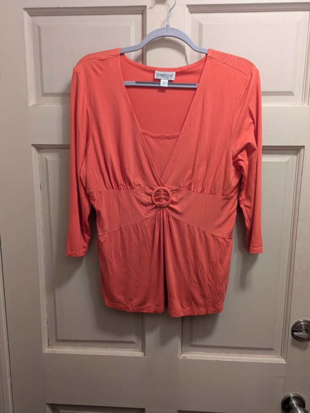 Top Coldwater Creek size medium 10-12 Melon color